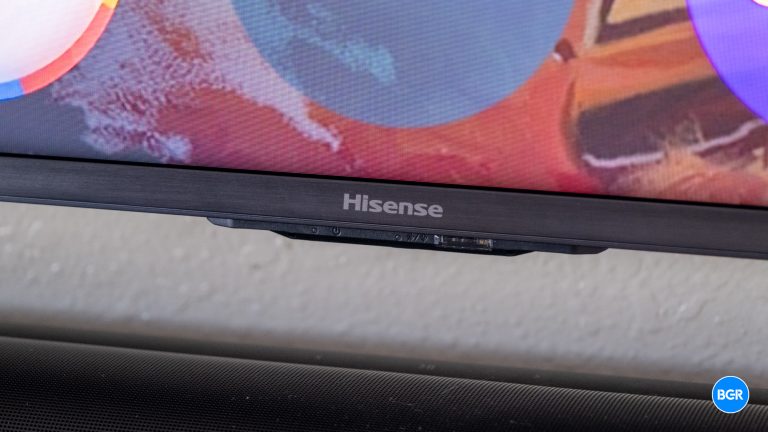 Hisense logo on the Hisense U8QG