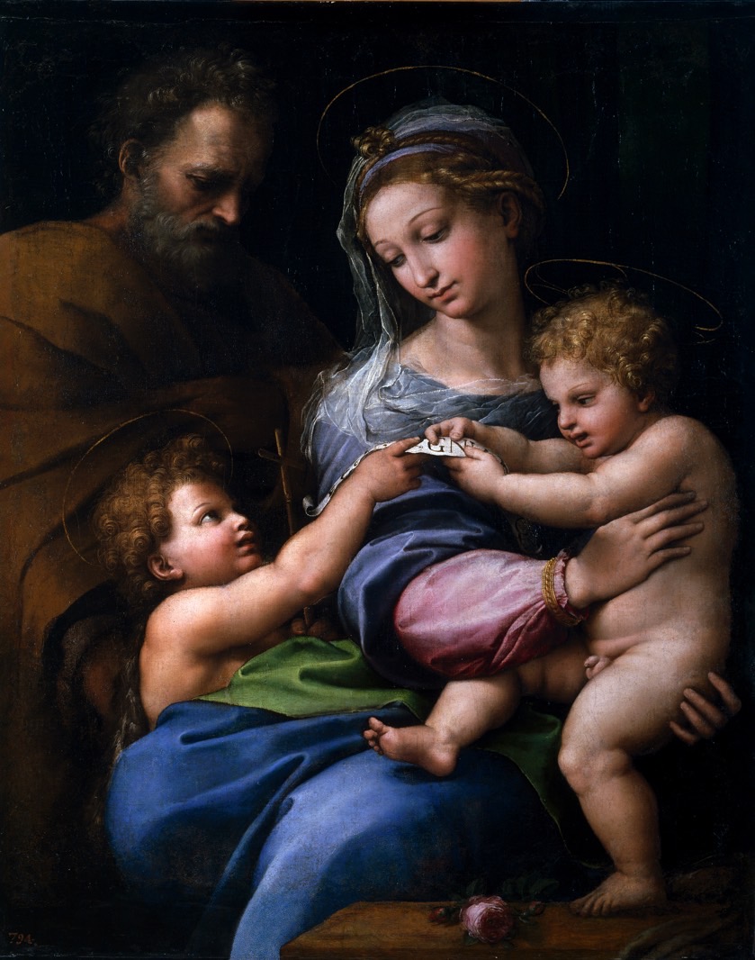 Full Madonna della Rosa painting.