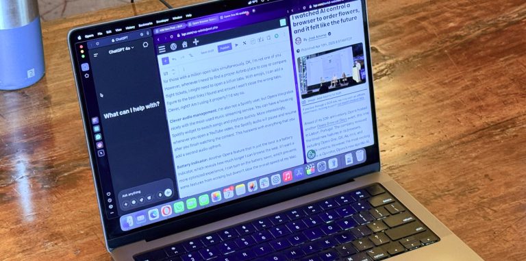 Opera One R2 running on MacBook Pro