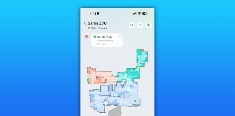Roborock's iPhone app May 2025