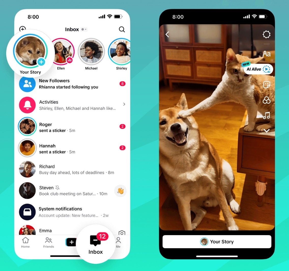 TikTok AI Alive is available for your stories.
