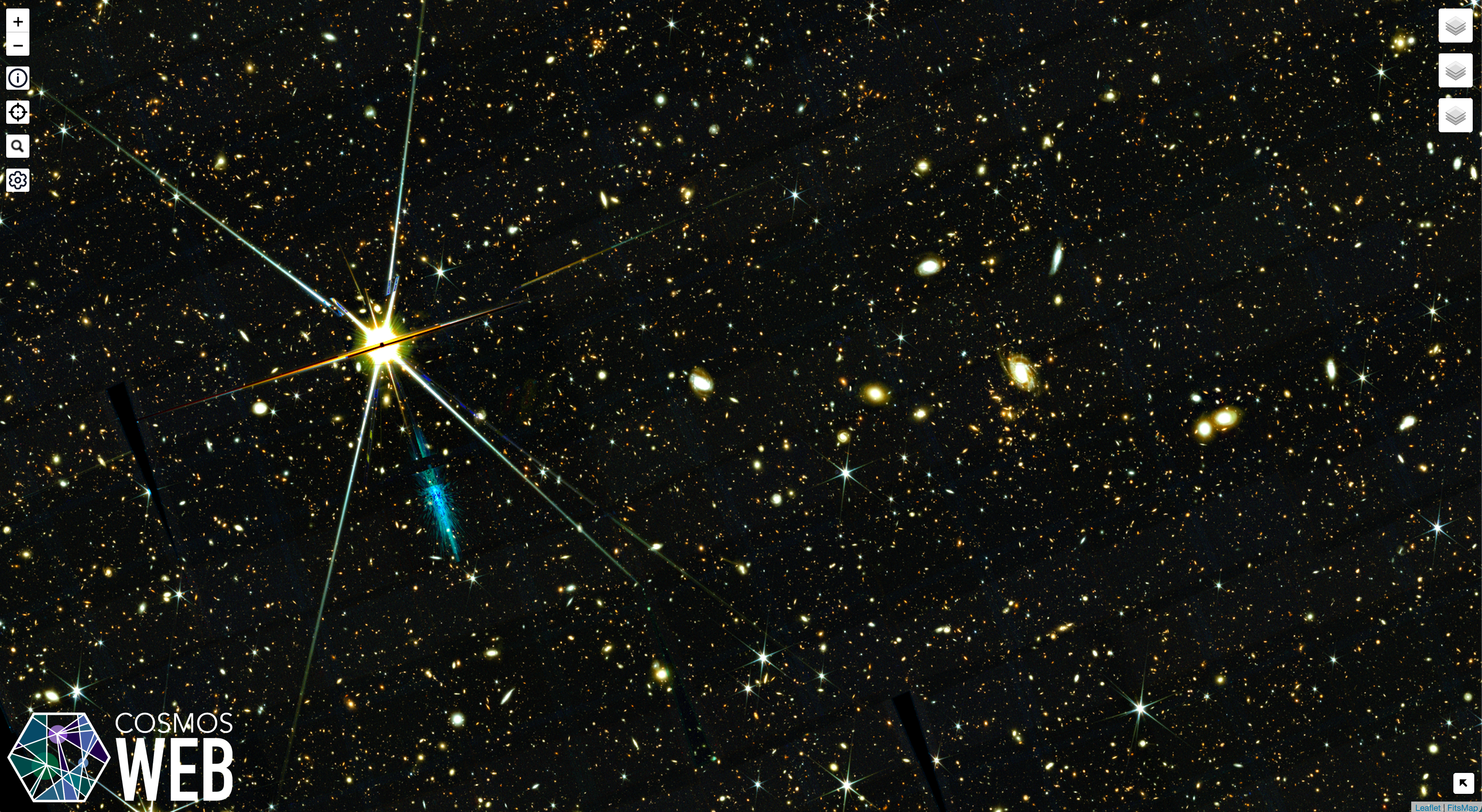 screenshot taken from largest map of the universe ever made