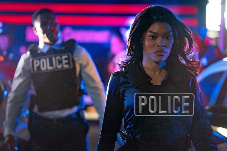 Teyana Taylor as Officer Kay Raymond in Straw.