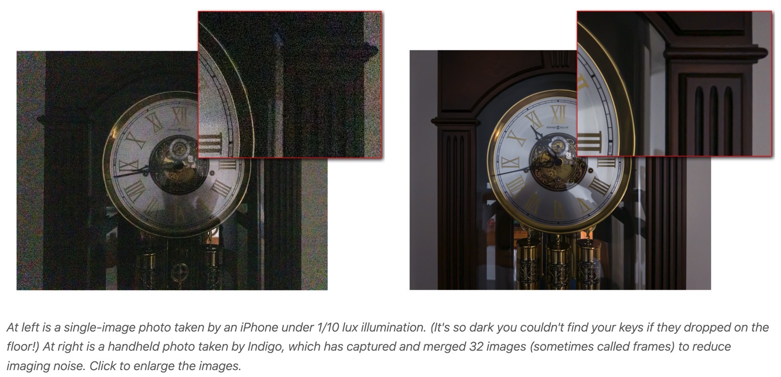 Removing noise in Project Indigo's Night Mode.