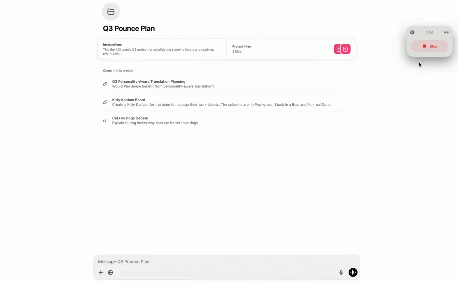 ChatGPT can record audio via the Mac app.