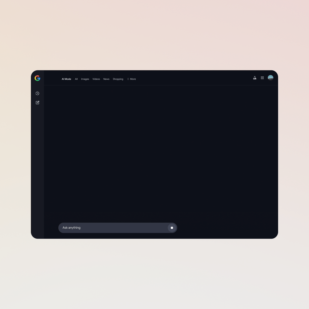 AI Mode can generate interactive graphs for users.