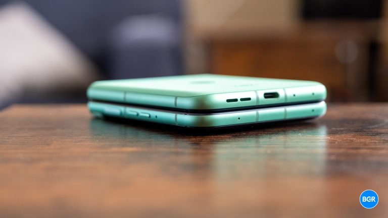 2025 Motorola Razr folded on a table.