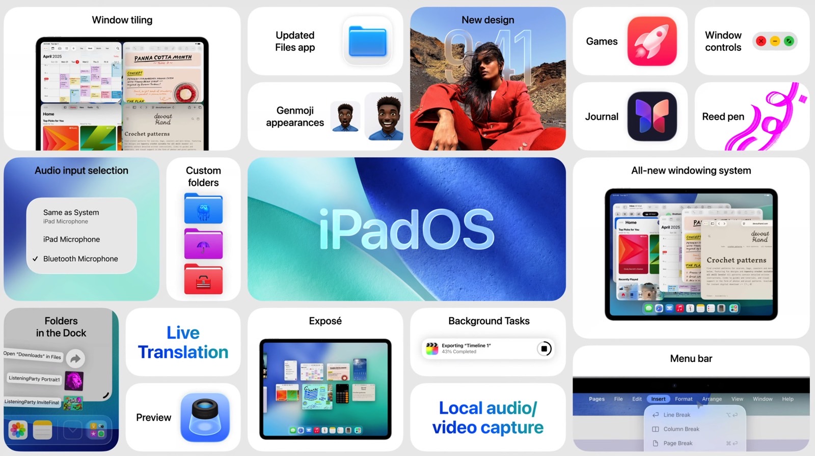The main iPadOS 26 features.