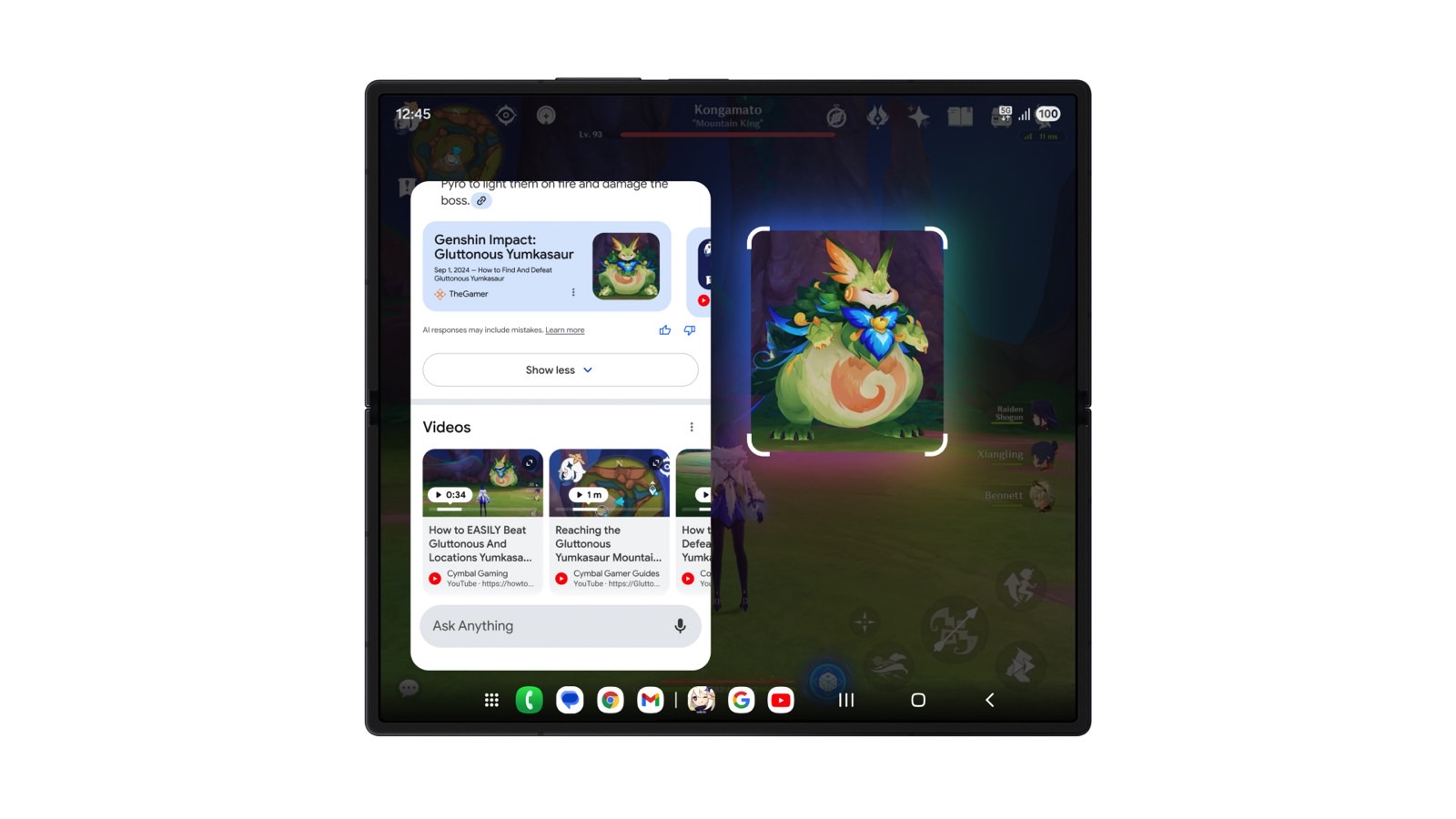 Circle to Search works in mobile games.