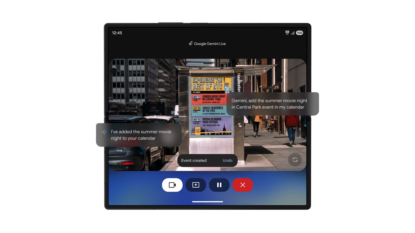 Gemini has access to Samsung apps on the Galaxy Z Fold 7 and Galaxy Z Flip 7.