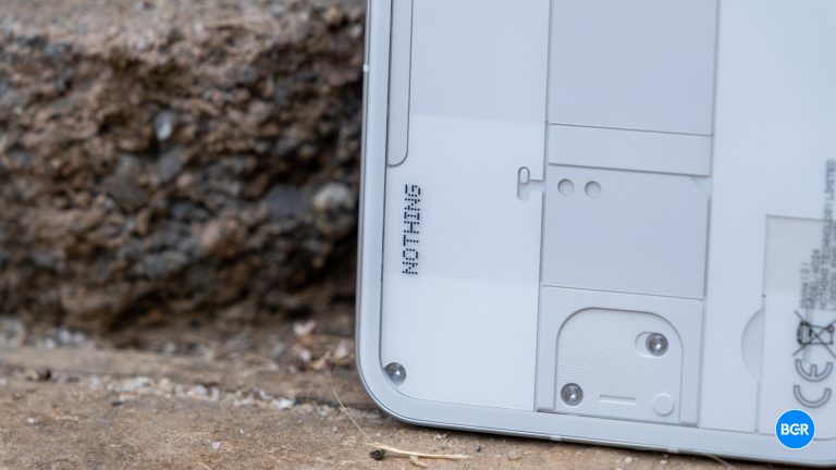 Nothing logo on the Nothing Phone (3)