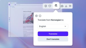 Opera One Translator feature