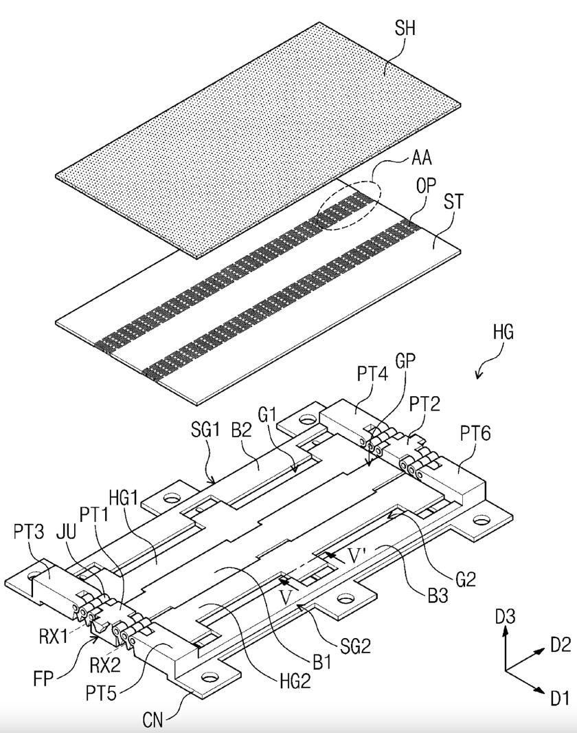 Samsung patent: A look at the hinge layers that should prevent creases in a foldable display.
